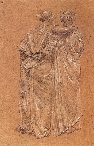 Study of Two Females by Albert Joseph Moore